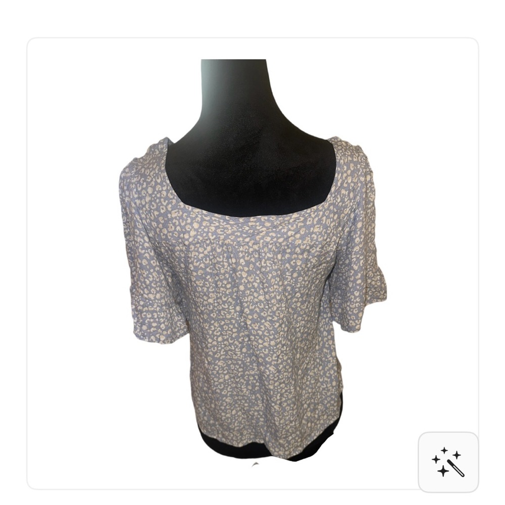 Floral Blue Women's Top